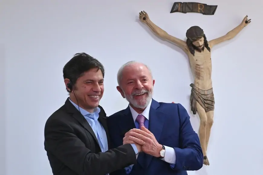 Kicillof se reunió con Lula en Brasil